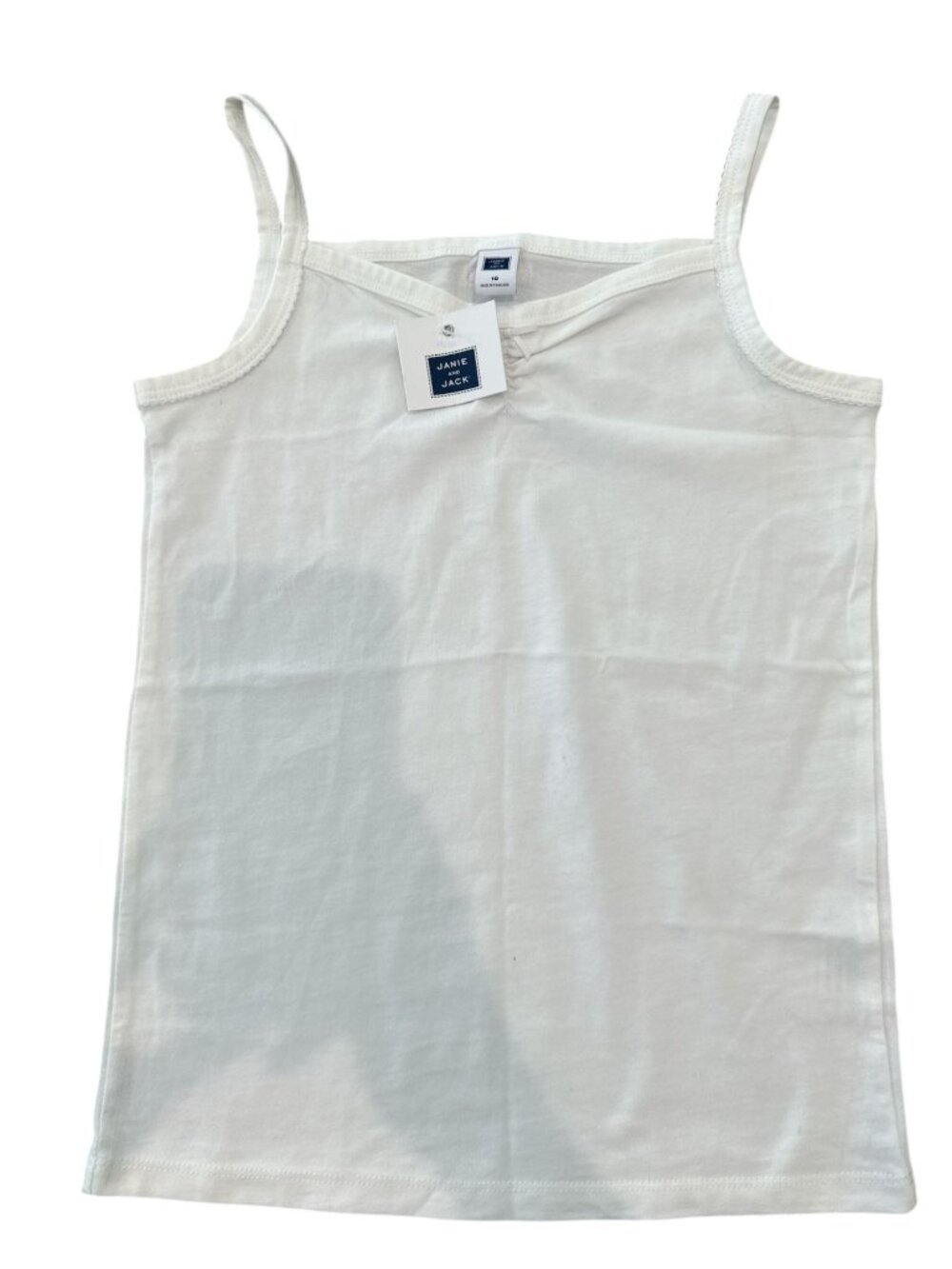 Brand new Janie & Jack Girl's Cotton Cami, size 10